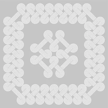 Twisted striped lines vector seamless pattern. Stock Illustration