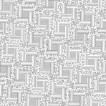 Twisted striped lines vector seamless pattern. Stock Illustration