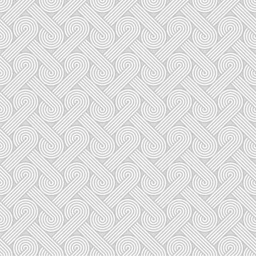 Twisted striped lines vector seamless pattern. Stock Illustration