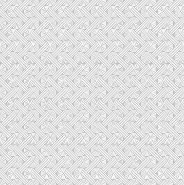 Twisted striped lines vector seamless pattern. Stock Illustration