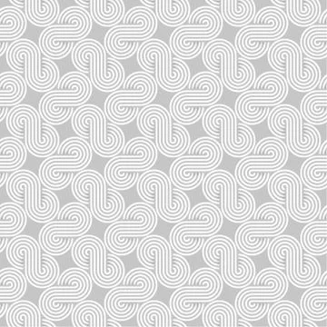 Twisted striped lines vector seamless pattern. Stock Illustration