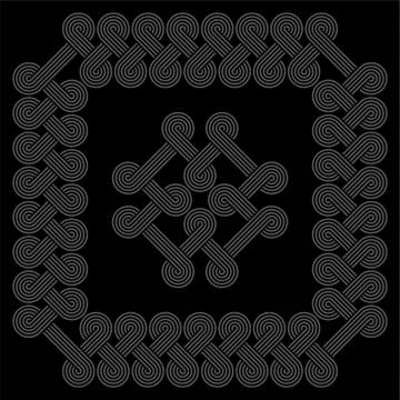 Twisted striped lines vector seamless pattern. Stock Illustration