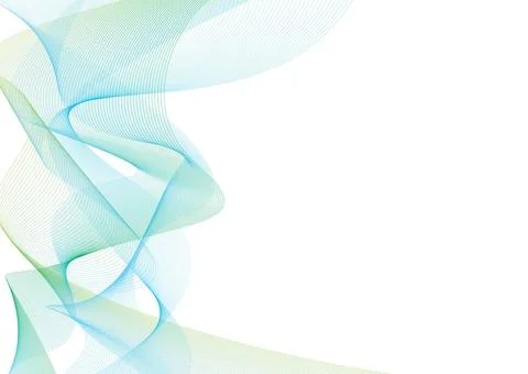 Twisted stroke blue Abstract blue and green twisted line background Copyri... Stock Photos
