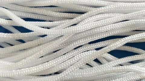 Twisted thick rope isolated on white background Stock Photos