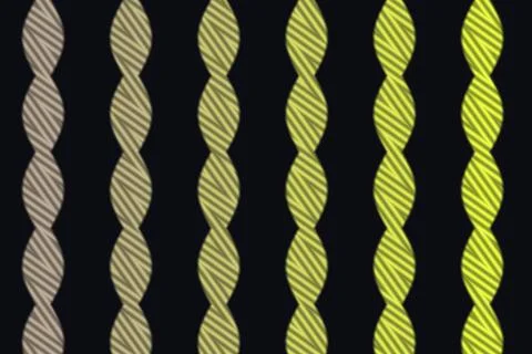 Twisted vertical bands transition from beige through yellow and lime green Stock Illustration