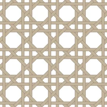 Twisted vine stripes pattern. Woven wood straps Illustrazione stock