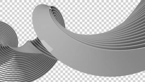 Twisted White Surfaces Stock Illustration