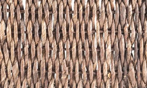 Twisted wickerwork surface background Stock Photos