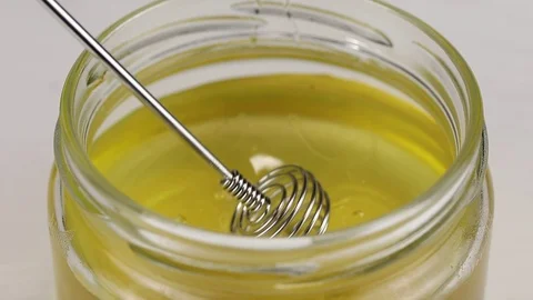 A twisted wire metal spoon Stock Footage 124605772