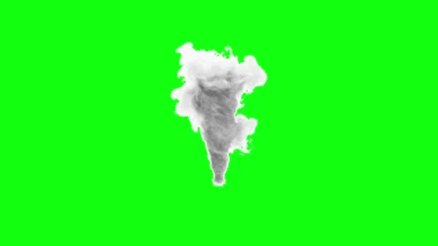 Twister animation on green screen background Stock Footage 335523708