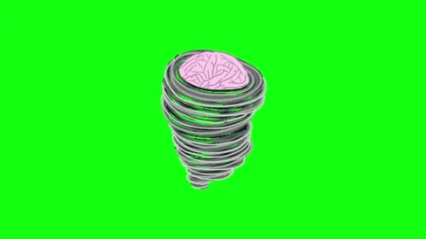 Twister animation on green screen background Vídeo Stock 335523909