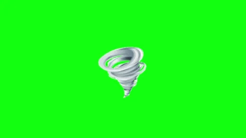 Twister animation on green screen background Video stock 335524928