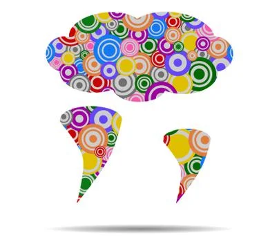 Twister circles icon vector 스톡 일러스트