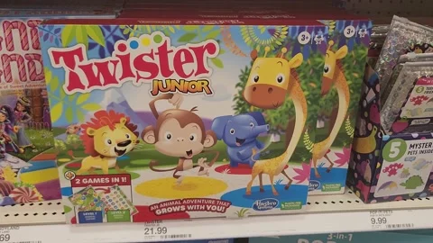 Twister Junior Board Game Retailer, Stock Video