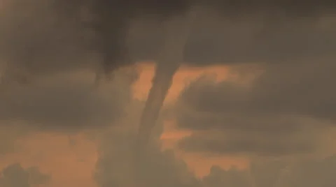 Twister at sunset Stock Footage 39991630