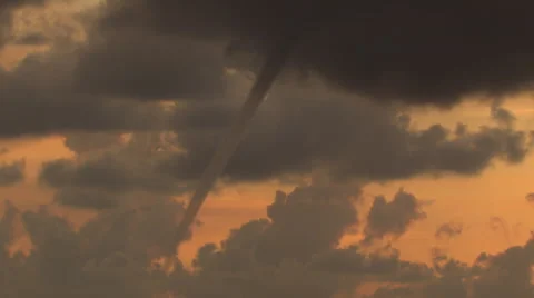 Twister at sunset Stock Footage 39993284