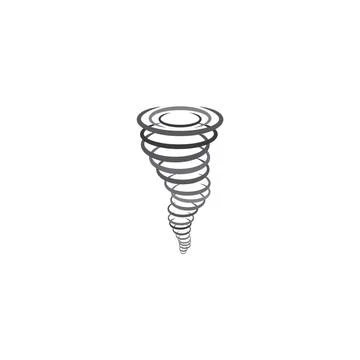 Twister tornado icon logo vector design element Stock Illustration