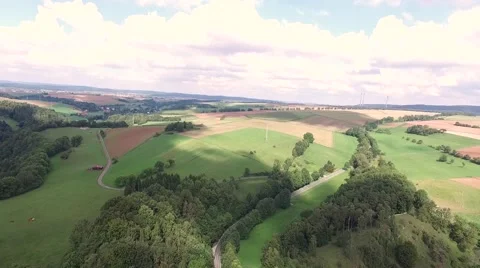 Twistetal -Germany with drone Stock Footage 61318591