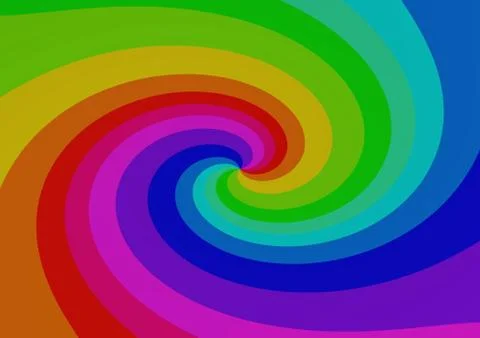 Twisting abstract rainbow Stock Illustration