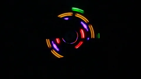 Twisting and flickering lights 1 Stock Footage 92403665
