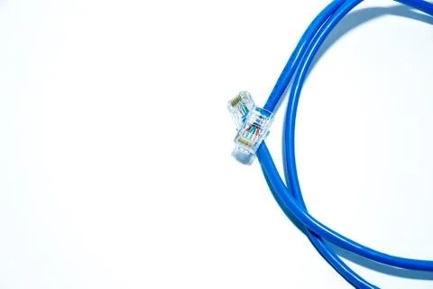 Twisting Cable Tool Twisted Pair Ethernet UTP Cat 5, Crimping RJ45 LAN cable, Stock Photos