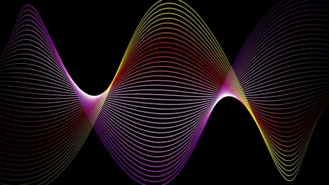 Twisting Colored Strings Video stock 88480546