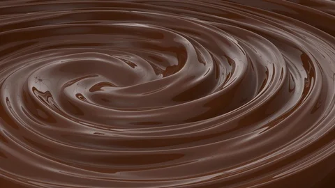 Twisting dark chocolate loop. 3d illustration, looping 4k video Stock Footage 117262219