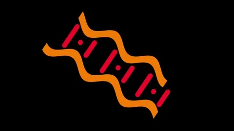 Twisting DNA Ribbon Stock Footage 303509157
