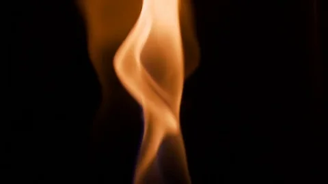 Twisting Fire on Black Stock Footage 81687591