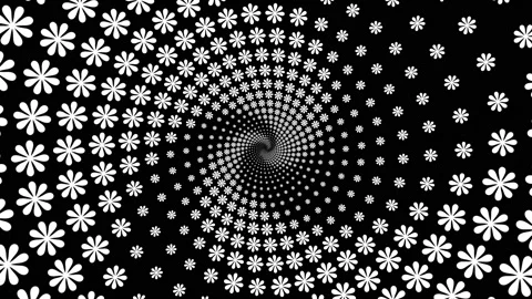 Twisting letter flower animation creative Stock Footage 201945194