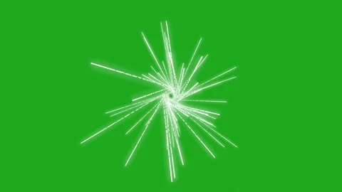 Twisting lines motion graphics with green screen background Stock Footage 280966857