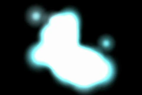 Twisting Liquid Blue Blobs Stock Footage 23027407