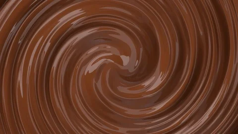 Twisting molten chocolate loop. 3d illustration, looping 4k video Stock Footage 117261989