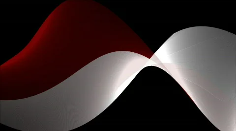 Twisting red ribbon Stock Footage