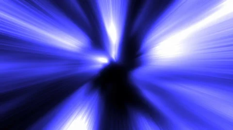 Twisting Streaking Blue Wormhole Tunnel VJ Loop 1 Stock Footage 35108596