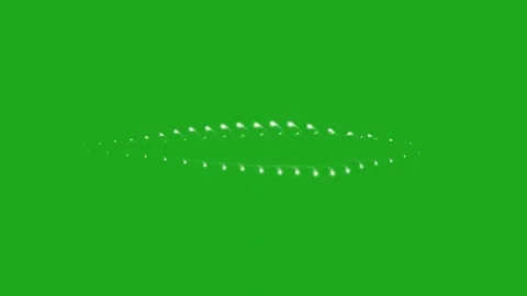 Twisting of two lines along its horizontal axis on green screen background Stock Footage 283966271
