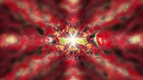 Twisting vortex surreal psychedelic motion space loop motion seamless loop video Stock Footage 249098399