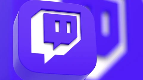 Twitch Logo Background Loop Stock Footage 246440723