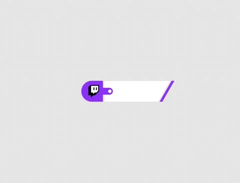 Twitch Lower third 4K Alpha Channel Without Text Stock Footage 238484447