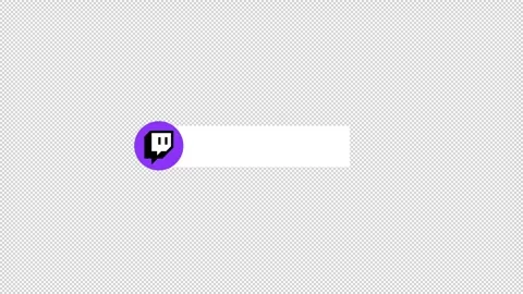 Twitch Lower Third Alpha Channel | Stock Video | Pond5