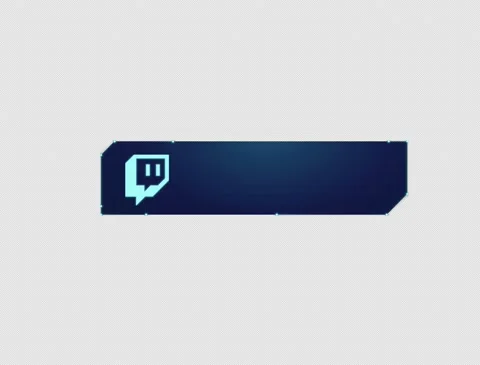 Twitch modern  lower third alpha channel 4k Stock Footage 238486492