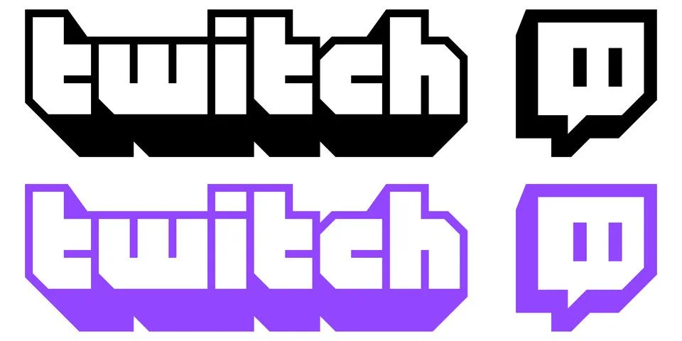 Twitch vector logo Stock Illustration