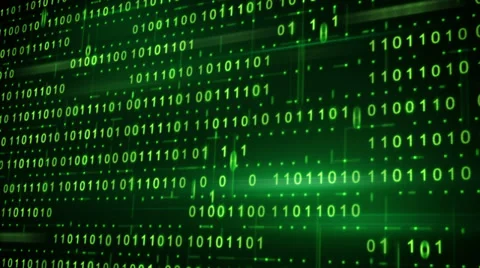Twitching binary data loopable background Stock Footage 33846793