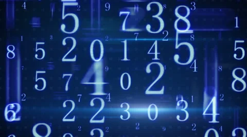 Twitching glowing numbers loopable background Stock Footage 34301223