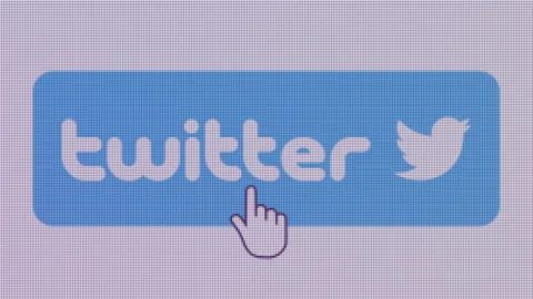 Twitter Banner Icon Click Close Up Front Camera 動画素材 163818229