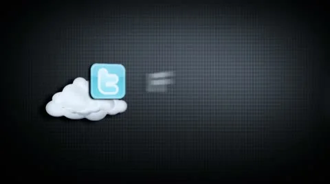 Twitter follow us Stock Footage 10575392