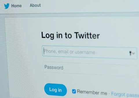 Twitter home page 写真素材