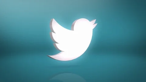 Twitter Icon Motion Background Stock Footage 72510824