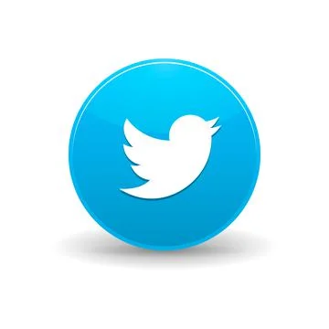 Twitter icon, simple style Stock Illustration