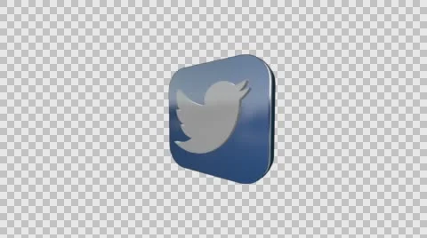 Twitter lloping logo Stock-Footage 60071826